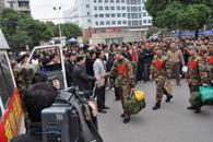 入伍当兵 立志报国——我院举行09年新兵欢送大会