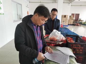 校领导带队调研bb贝博食堂食材供应商